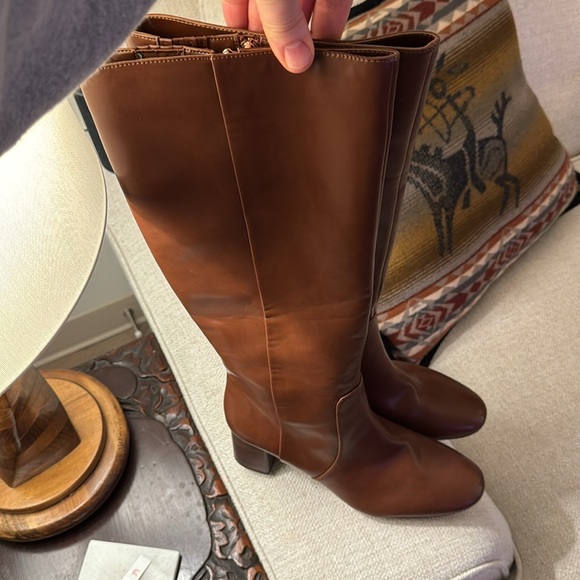 J. Crew Factory Knee-high heeled boots in Brown - Picture 3 of 8